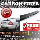 01-07 Unbranded L Type Carbon Fiber Trunk Boot Spoiler For Mercedes Benz W203 C32 C55 Amg