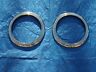 11a-13045 Import Pair Of Ford Passenger Car Ribbed Headlight Rings