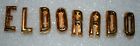 12.182awr Usa Parts Supply Eldorado Trunk Letter Set Gold New Gm