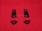 1ed5660 Unbranded Cadillac Door Striker Lock Plates Pair