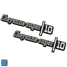 328857 Unbranded Chevy Truck New Cheyenne Super Fender Emblem Pair Gm