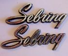 3612859  Mopar Plymouth Sebring Plus Trunk Lid Nameplate Set Of