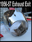 3726506 Corvette Chrome Round Exhaust Rear Bezel One Only