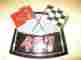 3874908 N.o.s Cast Metal 427 Crossed Flags Air Cleaner Emblem Prototype