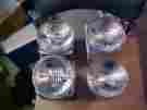 4001-4002 1969 1970 Dodge Daytona Plymouth Superbird 4 Westinghouse Sealed Beam Head Amps 2 High Low Mopar Headlamps