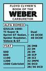 5435 Floyd Clymers Book Of The Weber Carburetor Clymer