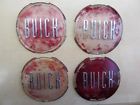 5a-16v 1957 4 1955 Hubcaps Center Emblem 1956 Badge Buick Set -