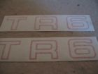 625666 Triumph Rear Fender Decals Red New