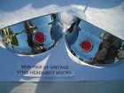 65658842 Headlight Visors New Pair Of Right Left Vintage Style Red