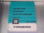 692b Gm Pontiac Manual Book Firebird Master Parts Catalog July Printing