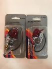 880969-lr65 Dicks Rod Parts Accessory Custom Chrome Mini Red Lens Bullet
