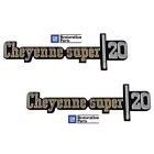 328858 9776 Trim Parts Chevy Truck Front Fender Emblem Pair Cheyenne Super