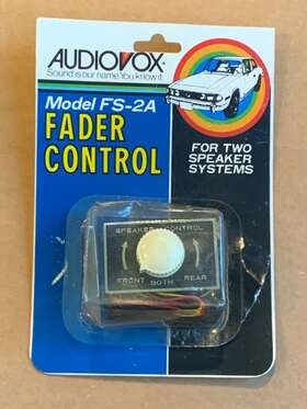 Fs-2a Audiovox Vintage Nos Speaker Fader Control Car Radio 8 Track Cassette Mint