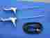 B9081 B9041 New 1958 Chevrolet Chevy Impala Belair Biscayne Rear Slant Telescopic Antennas