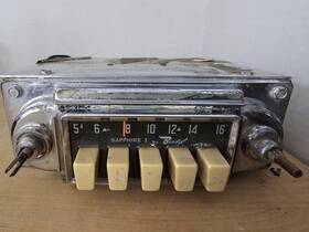 202188 Bendix Vintage Vw Volkswagen Sapphire I Radio Untested Ghia Bug Bus