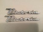 Bn-16089-f Ford Lot Of Victoria Chrome Door Emblem