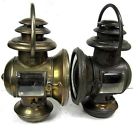 Buick Brass Corcoran Pair Sidelamps 1908-11