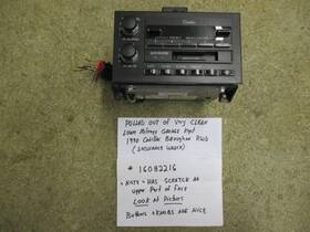 Cadillac 16082216 Read 1990 1991 1992 Brougham Factory Radio Cassettee Player #16082216