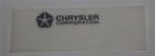 Cct10 Ecs New Mopar Dash Vin Tag Dry Transfer