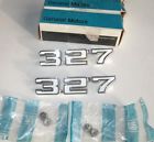 3953625 Chevrolet 1969 Pair Rs Camaro 327 Fender Ss Nos Frt Emblems