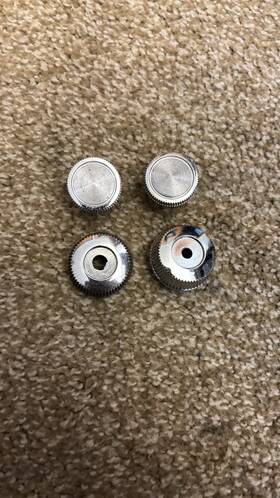 Chevrolet 3860187-88 65-66 Chevy Impala Ss Bel-air Biscayne Wagon Nos Set/4 Radio Knobs