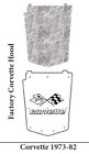 7382-cuhc-g-036 Corv Qride Chevrolet Corvette Under Hood Cover With Flags