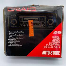 Ag5030 Craig Pioneer Am/fm Car Stereo Radio Cassette Player New In Box Vintage