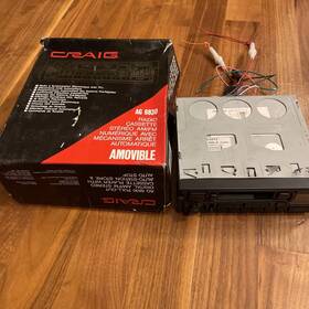 Ag6830a Craig Vintage In-dash Stereo Cassette Player Car Am/fm Radio Ag6830. With Box