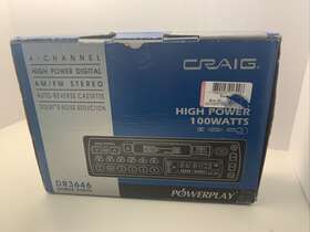 Dr3646 Craig Vintage In-dash Stereo Cassette Player Car Radio Deck Original Box