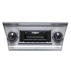 Custom Autosound Cam-cae-230 Usa-230 With Black Bezel Chevy Camaro 1967-1968
