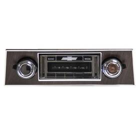 Custom Autosound Cam-cae-630wp Usa-630 Walnut Radio With Bluekit Chevy Camaro 1967-1968