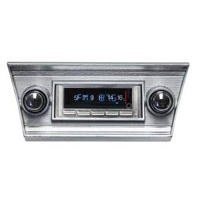 Custom Autosound Cam-cae-740 Usa-740 Black Bezel Radio Chevy Camaro 67-68