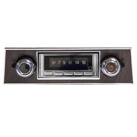 Custom Autosound Cam-cae-740w Usa-740 Walnut Bezel Radio Chevy Camaro 67-68