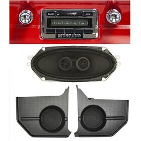 Usa-230 Custom Autosound Casrk4 Radio And Speaker Kit With Kickpanels Convertible 19