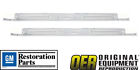 Cx1920 Oer 1967-1972 Chevrolet Truck Chrome Sill Plates W Embossed Bow Tie Pair