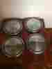 D2aa-1130-aa Ford Nos 1972 Mustang Gt Dog Dish Wheel Covers Hubcaps Set Of 4 1970 1971 1973