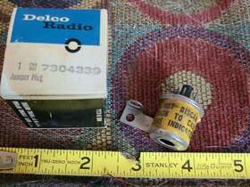 7304339 Delco 7304399 Nos 1968 1969 Chevy Camaro Chevelle Am-fm Radio Multiplex Jumper Plug