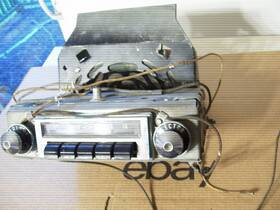 Delco Gm Chevy 987087 55 56 1955 1956 Push Button Radio Good Working