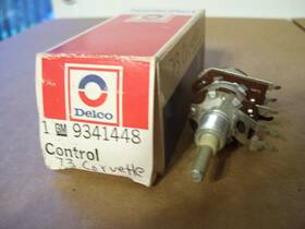 9341448 Delco Gm Corvette 73 1973 Radio Volume Control Nos