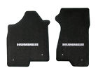 Embroidered Mats Script Hummer Pictures Floor Pair 2000-2006 Black Logo