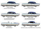 Felt 55 Belair Sedan 14pcs 2dr Channels 57 Deluxe Chevrolet Upper 56 Kit