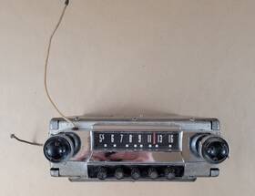 Ford 036397 Vintage Oem 1951 Fomoco Script Emblem Truck Am Radio 1mf Chrome