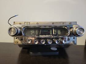 8mf983 Ford 1950 50s Radio Stereo Push Button Deluxe Custom Working