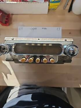 9bf-265359 Ford Antique Vintage Fomoco Am Radio Used By Cars In The Mid-50s