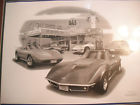 1012 Frame 18x22 12x16 Series 1969 Flash Wood Corvette