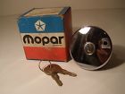 3404-651 Fuel Keys Cap Nice Locking 3404651 Nos Chrome Gas Original Mopar 2 Shiny