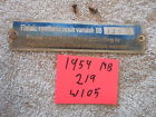 Varnish125 Gray 220s 219 Finish Label Oem 125g 220a W105 Mercedes Ponton Paint Tag