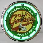 Hours T-shirt Neon Metal Grn Light Pocket Sticker Workshop Clock Decal Matco Sign Wall T Tin Car Open " Man Cave Dads 24 Garage 15