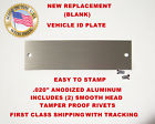 Jw38028 Unbranded New Blank Dodge Plymouth Chrysler Vin Tag Data Plate
