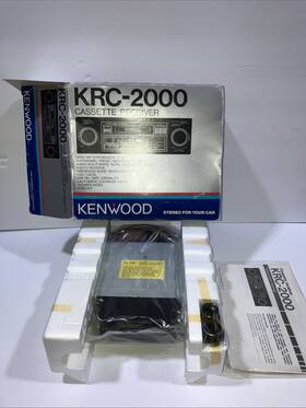 Kenwood Krc-220 Vintage Krc- 2000 Car Radio Cassette Player New In Box And Manual Inch Look